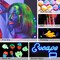 LET'S RESIN 12 Colors Glow in The Dark Pigment Powder - 20g/0.7oz Each Bottle Epoxy Resin Luminous Pigments Long Lasting for Slime, Nails, Acrylic Paint, Halloween Decoration,Art,Crafts